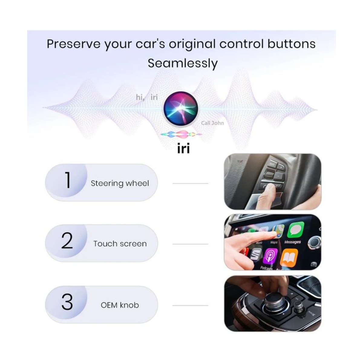 Adaptador Inalámbrico Carplay Para iPhone Y Android Auto