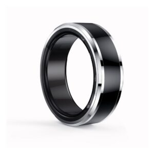 Anillo inteligente con pulsómetro y oxímetro Negro - Talla 9
