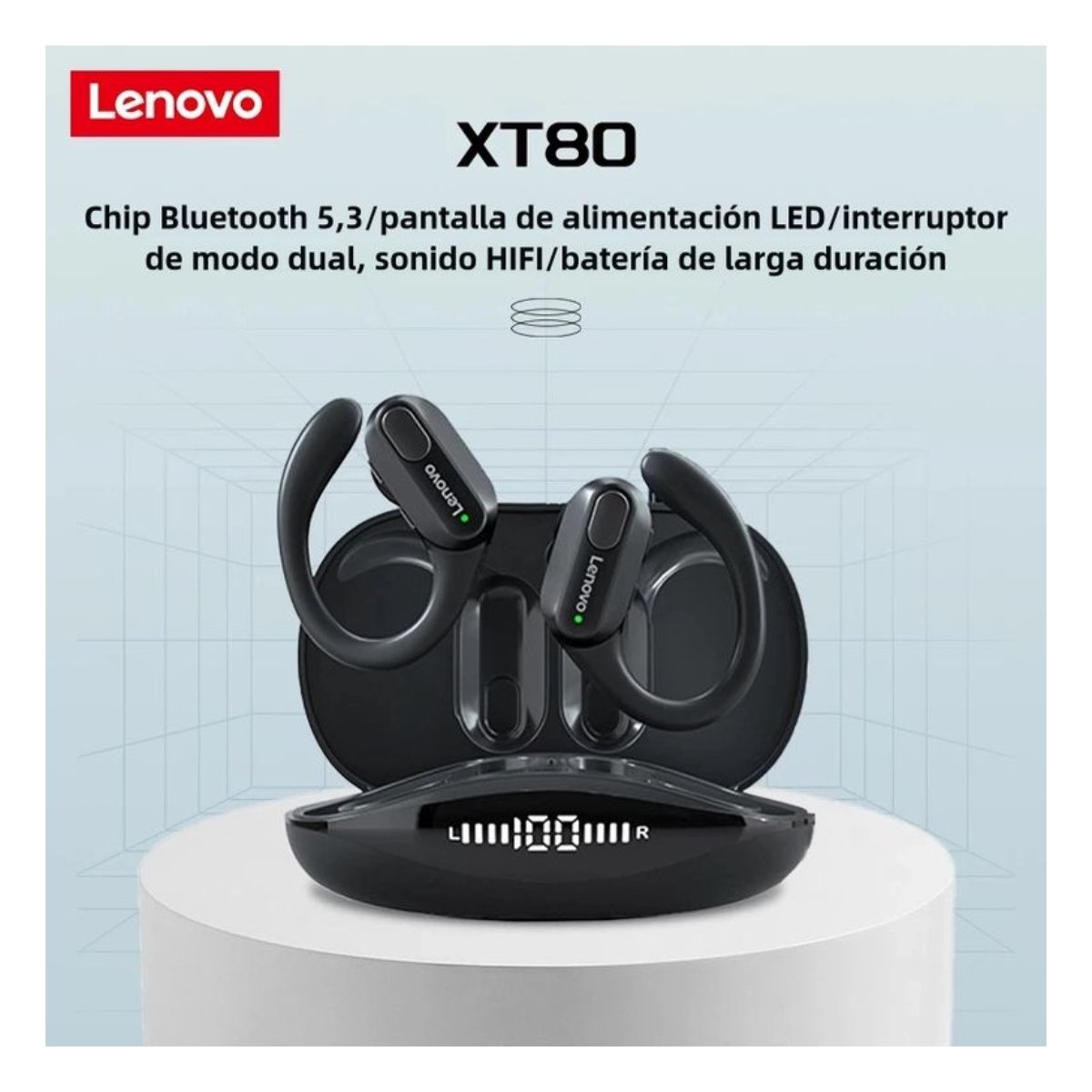 Audífonos Bluetooth Gaming Lenovo XT80