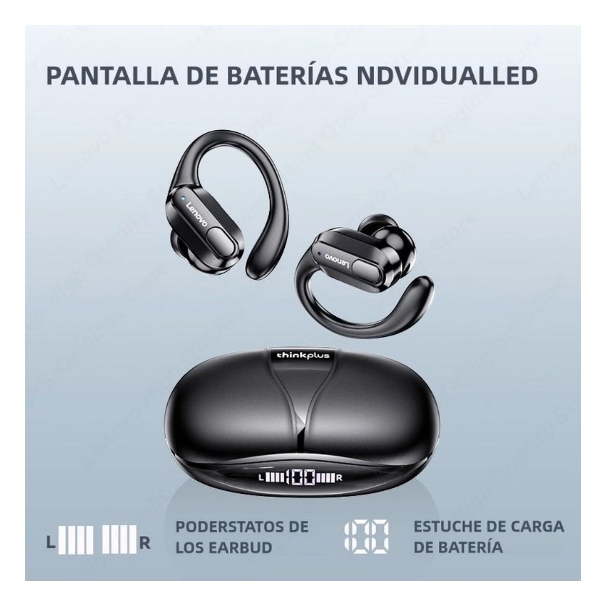 Audífonos Bluetooth Gaming Lenovo XT80
