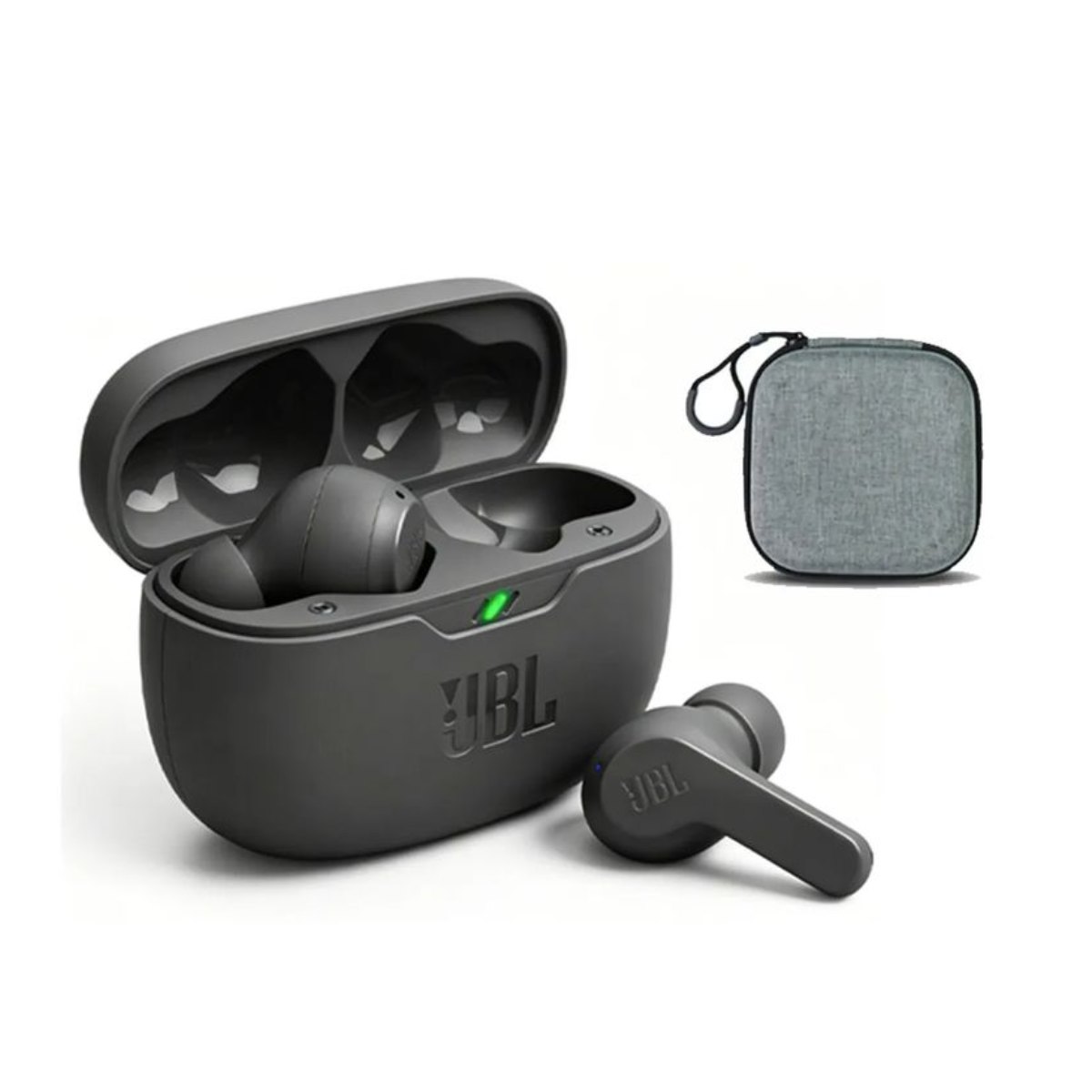 Audífonos Bluetooth JBL WAVE BEAM NC Funda protectora Negro