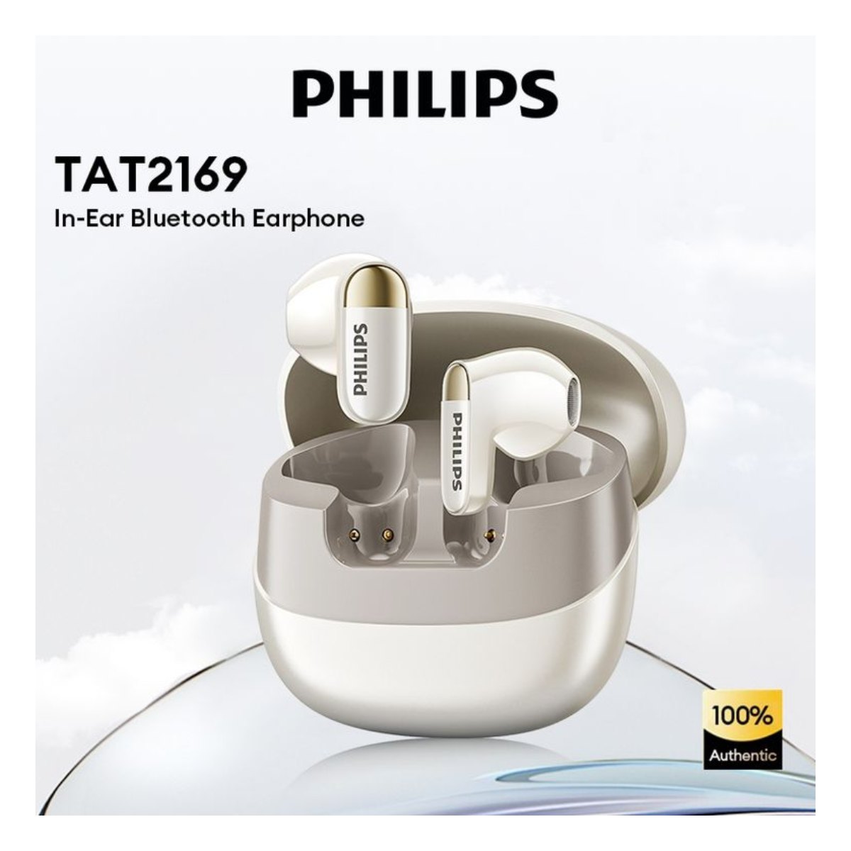 Audífonos Bluetooth Philips TAT2169 - Blanco