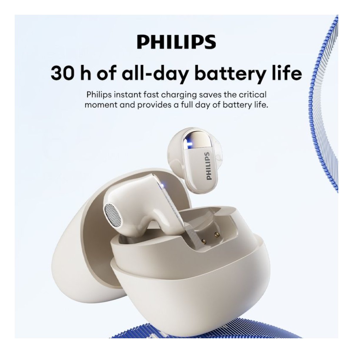 Audífonos Bluetooth Philips TAT2169 - Blanco