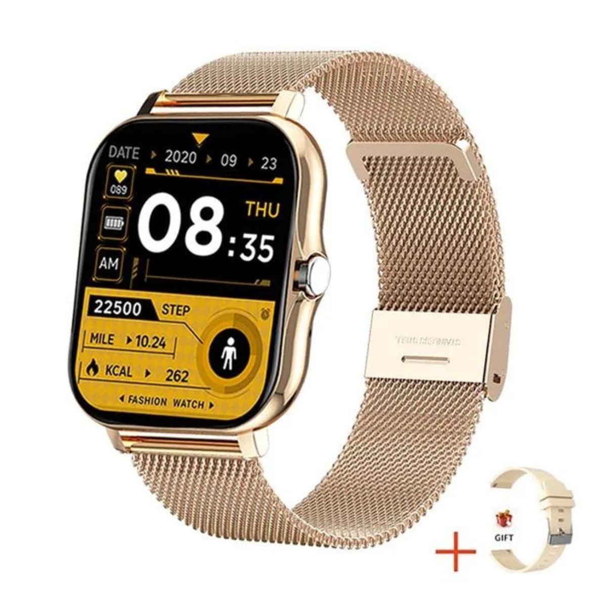 Audífonos Bluetooth Xiaomi Air 3 SE y Reloj Inteligente Y13 - Dorado