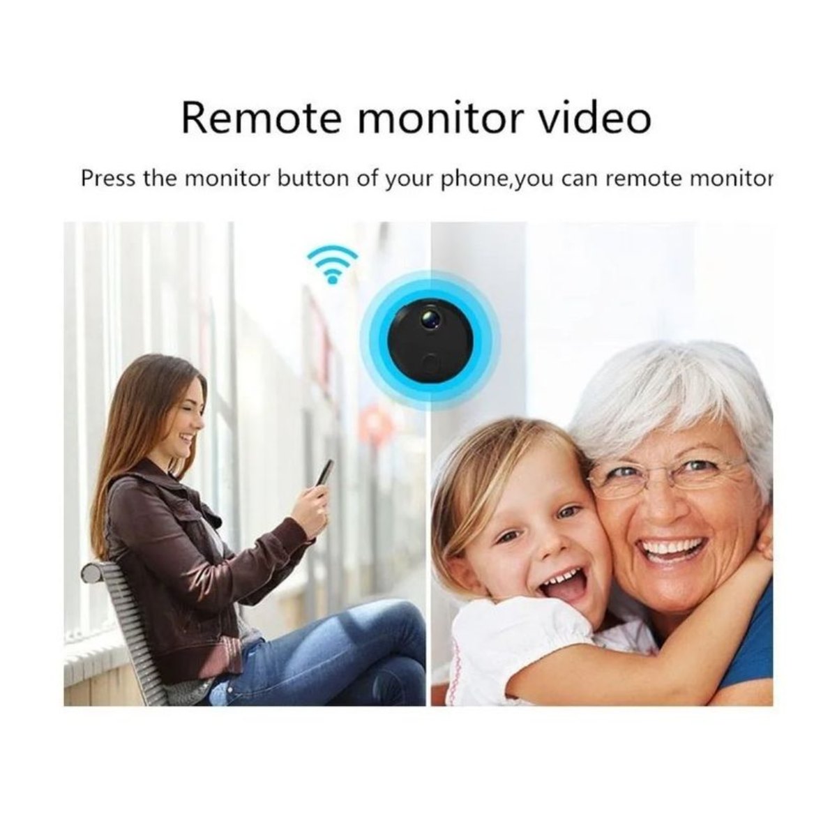 Cámara de seguridad para interiores inalámbrica WiFi 1080p