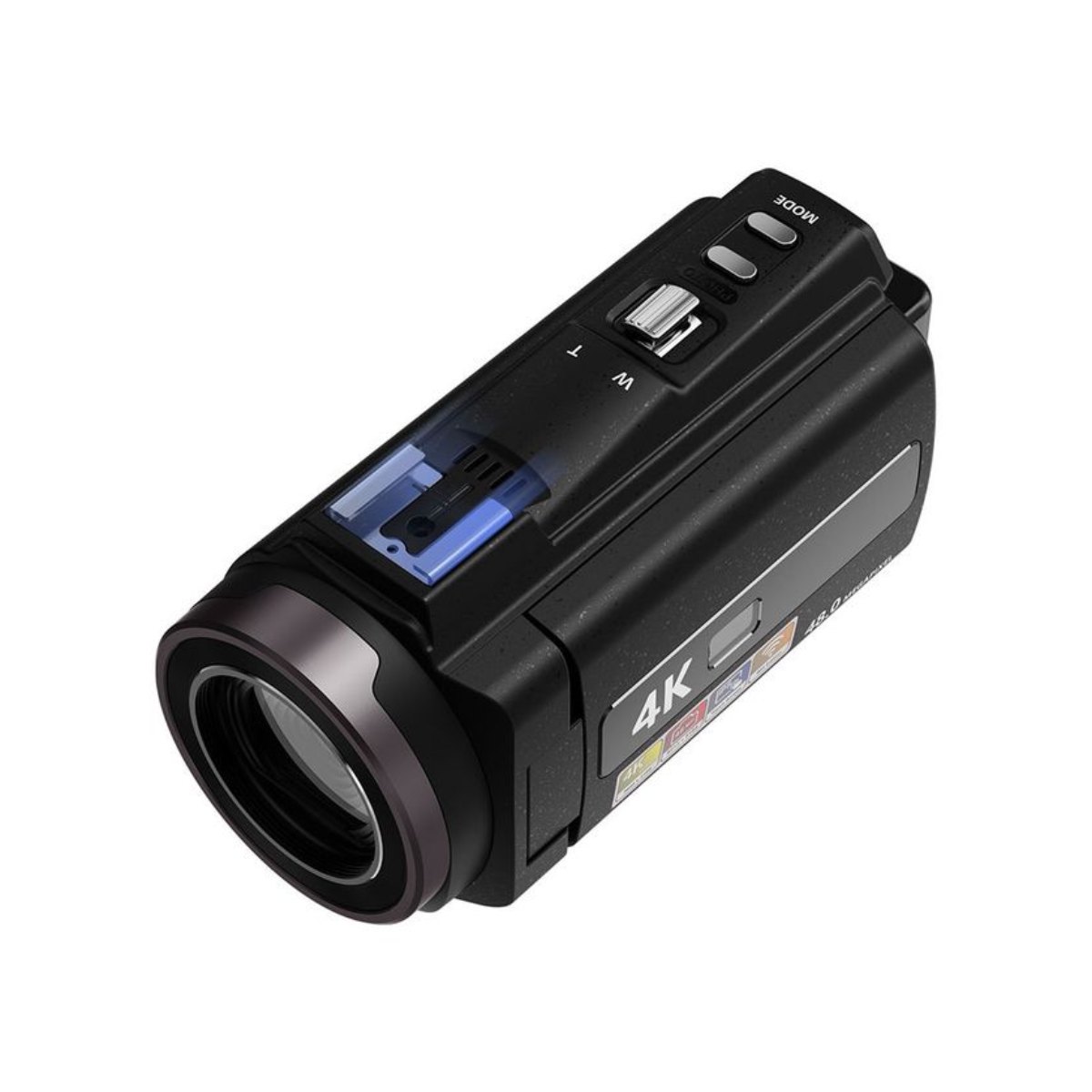 Cámara de Video 4K60FPS 48MP RENVMEXY Incluye 64GB Negro