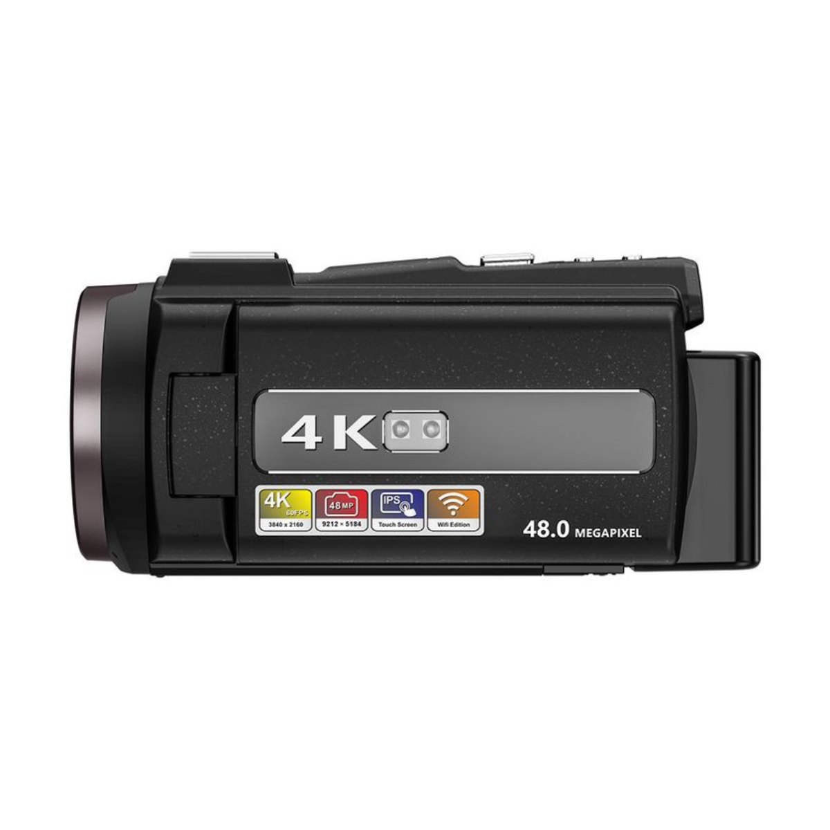 Cámara de Video 4K60FPS 48MP RENVMEXY Incluye 64GB Negro