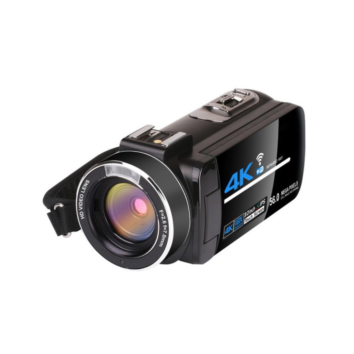 Cámara de video 4K60FPS 56MP RENVMEXY AF2 Negro
