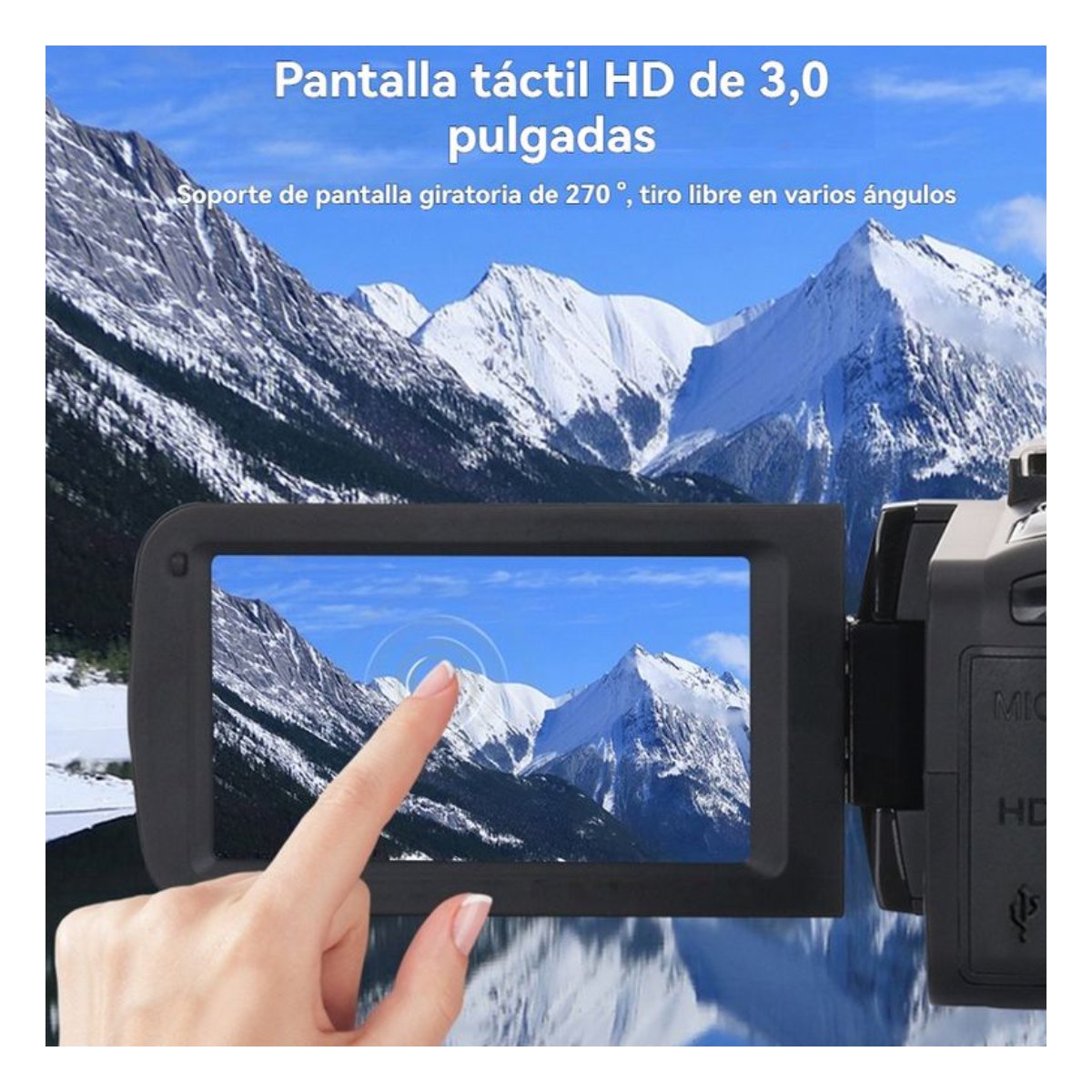 Cámara de video 4K60FPS 56MP RENVMEXY AF2 Negro