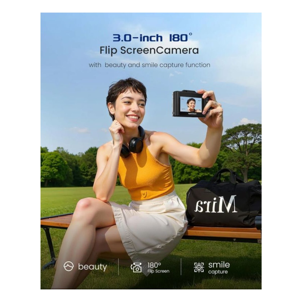 Cámara Digital 5K WiFi para Selfies 75MP Autofoco y Modo Belleza