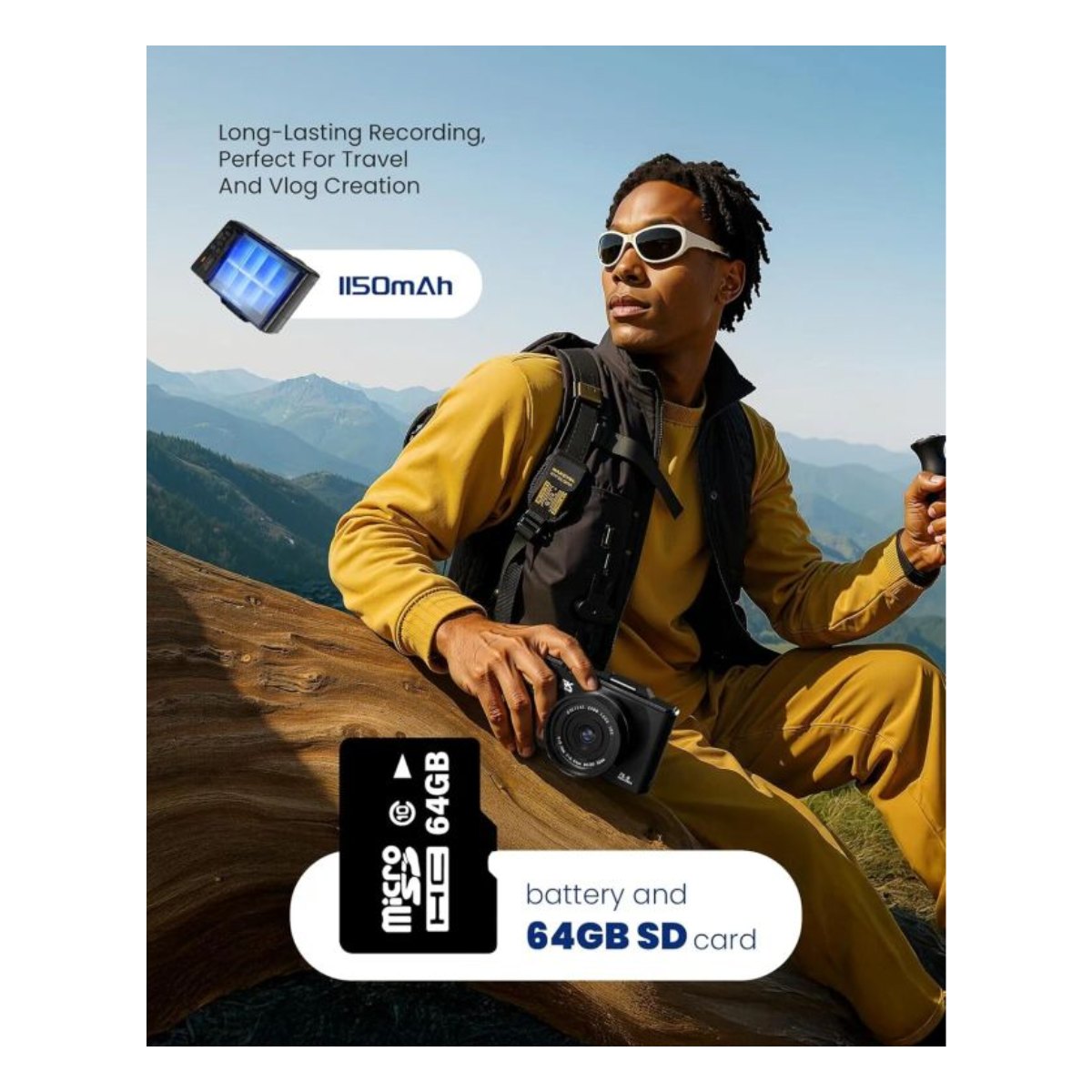 Cámara Digital 5K WiFi para Selfies 75MP Autofoco y Modo Belleza