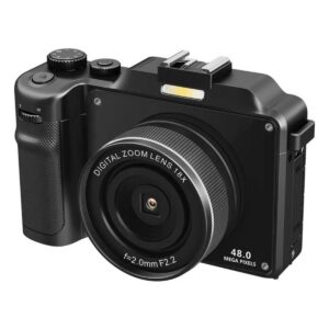 Cámara Digital Selfie SLR RENVMEXY 4K 48MP FSD-X9 Negro 64GB