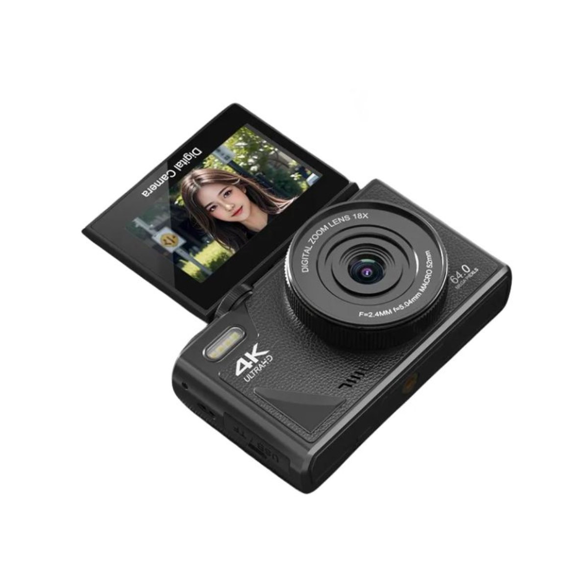 Cámara digital WIFI 6400W RENVMEXY W1 64GB Negro