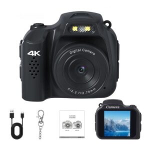 Cámara Fotográfica 4K 64MP: Mini de Bolsillo con 19 Filtros, Ultra Ligera (30g) Ideal para