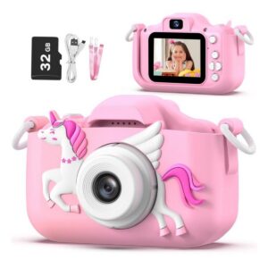 Cámara selfie para niños de 3 a 12 años - Rosa