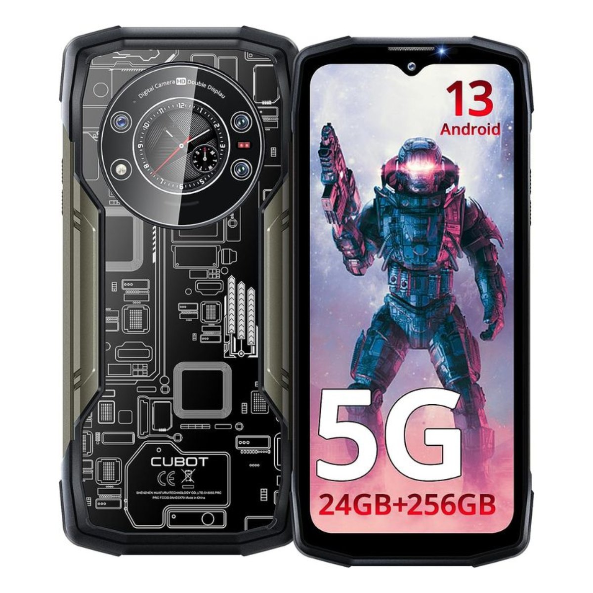 Celular Cubot Kingkong Star 5G 24GB (12GB 12GB) 256GB 10600mAh -Negro