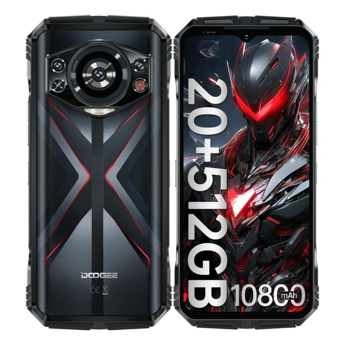 Celular Doogee S118 20GB+512GB-Rojo