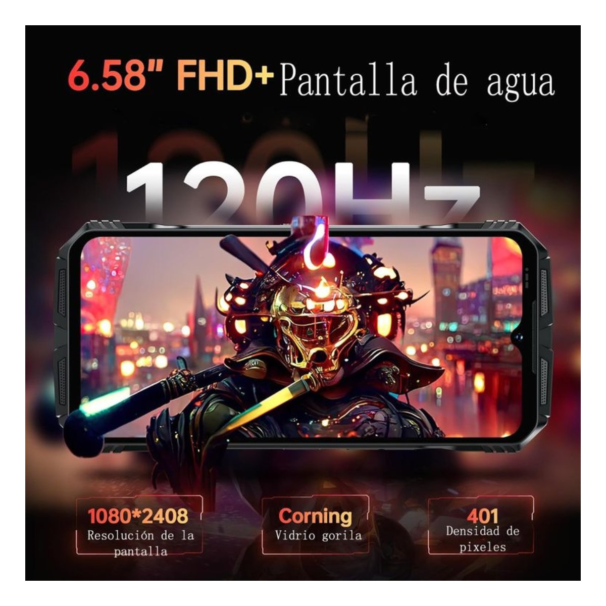 Celular Doogee S118 20GB+512GB-Rojo