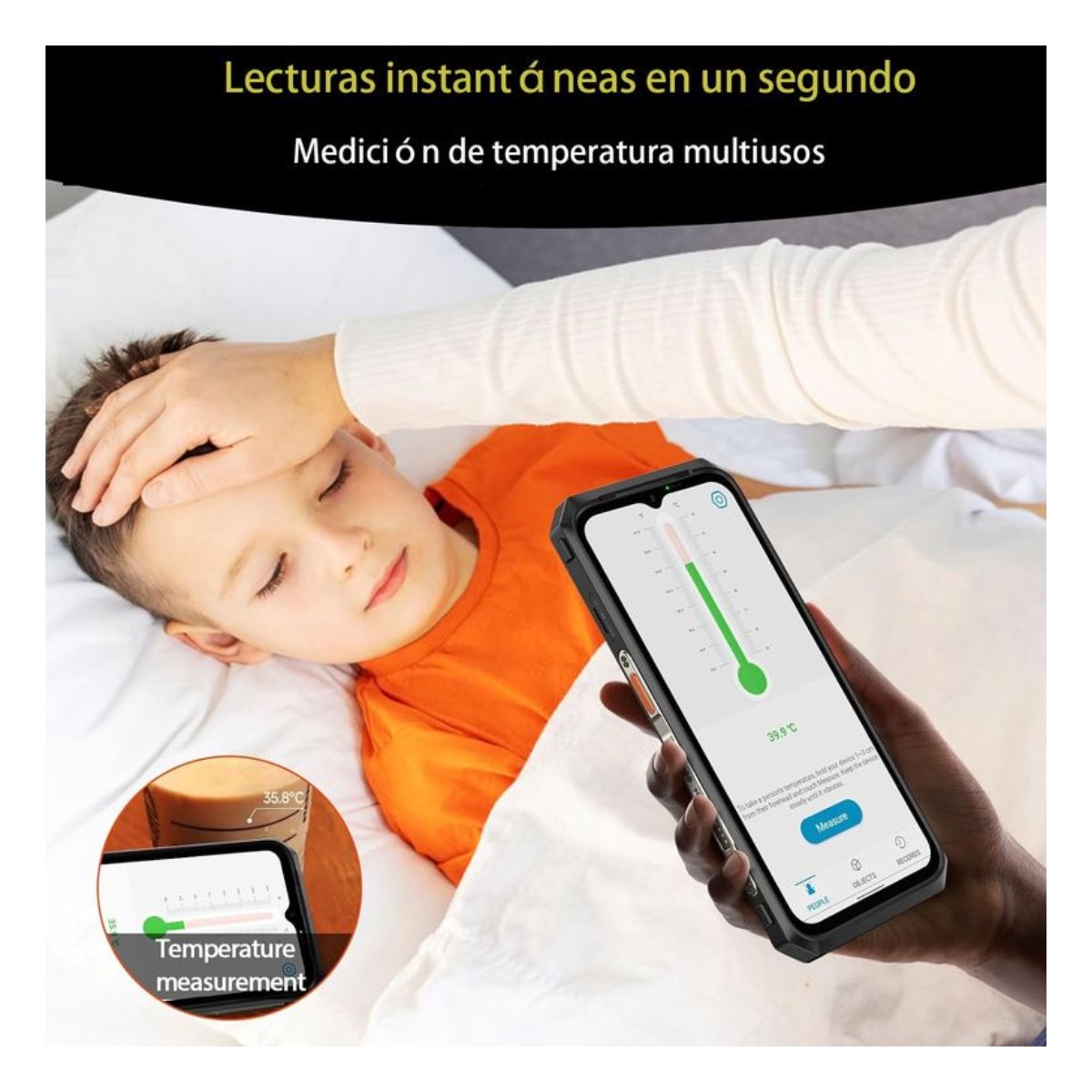 Celular Ulefone ARMOR 18 ultra 658 pulgadas-Negro