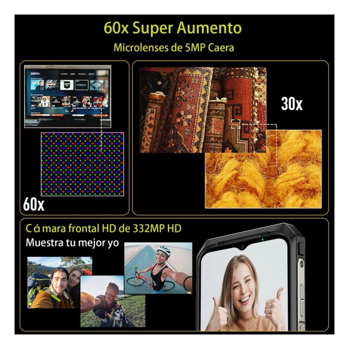 Celular Ulefone ARMOR 18 ultra 658 pulgadas-Negro