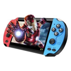 Consola retro de videojuegos X7 Plus 8GB Con 5.0 Pantalla-Azul y rojo