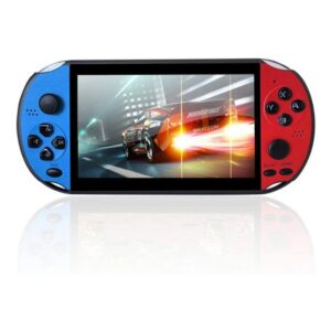 Consola retro x12 plus 16GB con 7 pulgadas pantalla- Azul y Rojo.