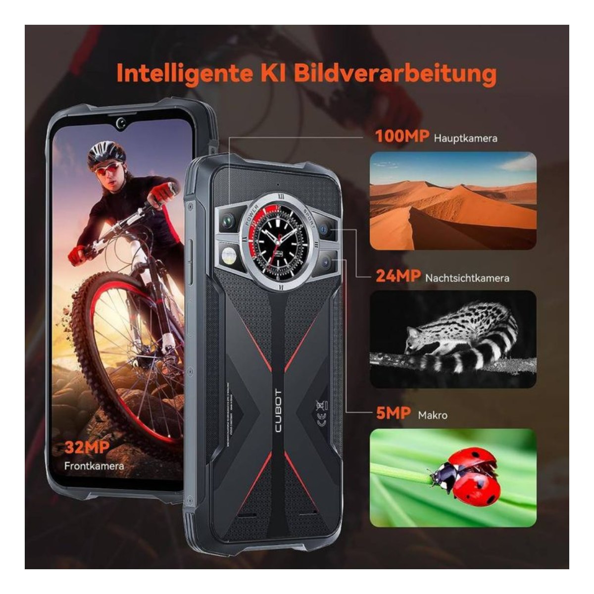Cubot KingKong 9 24GB+256GB-Negro