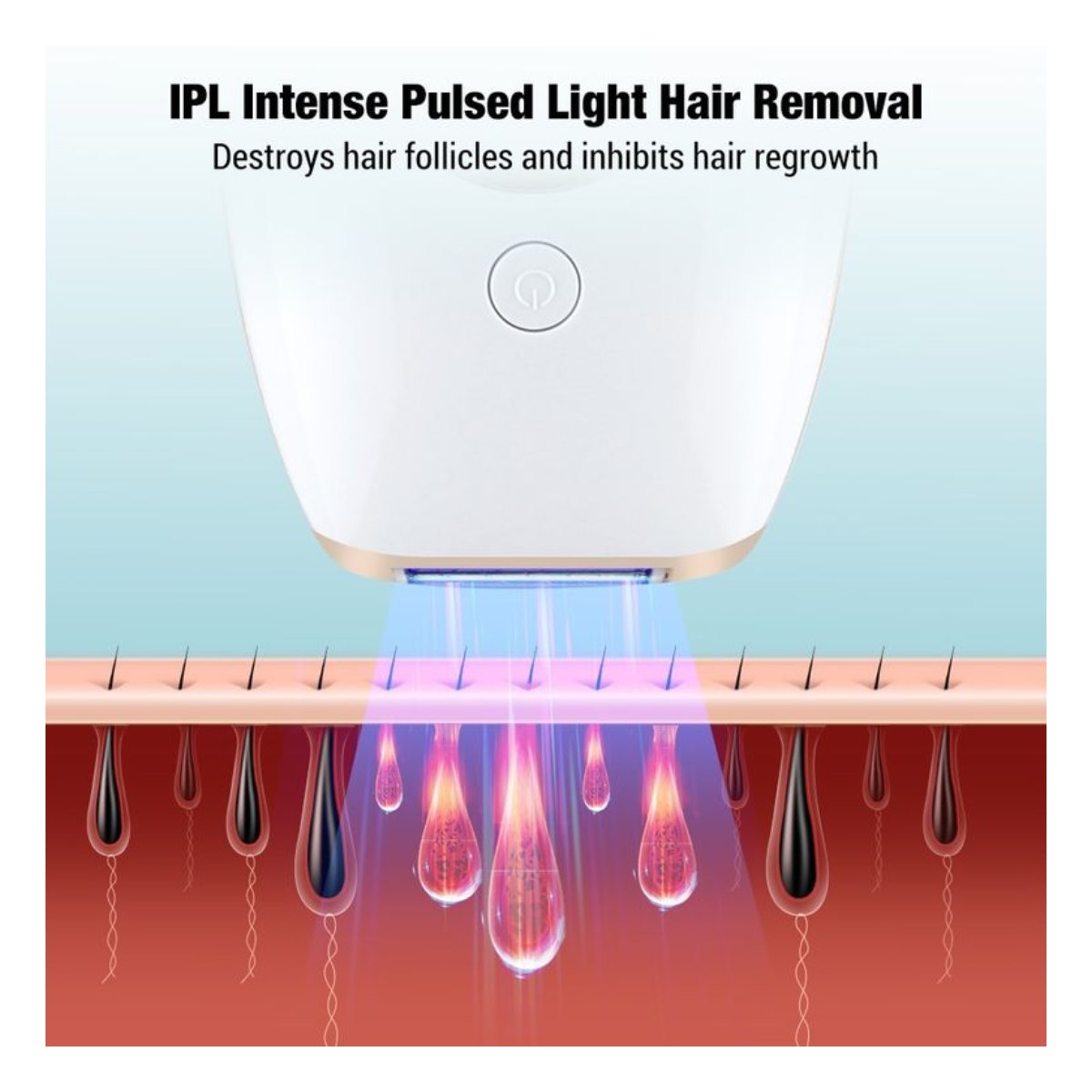 Depiladora láser IPL para mujeres y hombres 999999 Flashes Verde