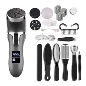Eliminador de callos recargable Con kit de pedicura Para piel muerta