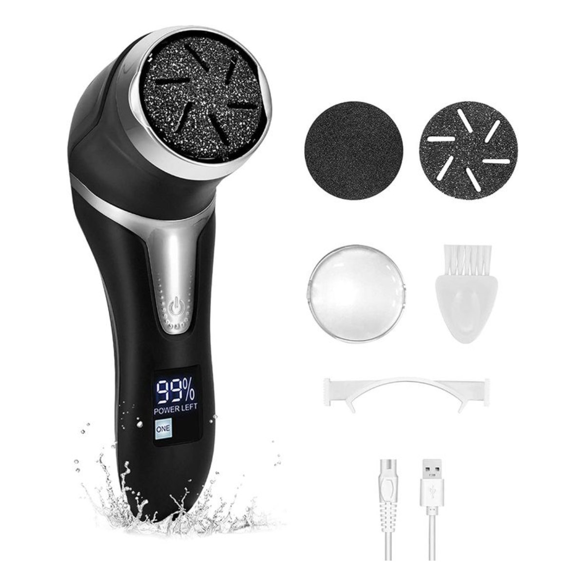 Eliminador de callos recargable Con kit de pedicura Para piel muerta