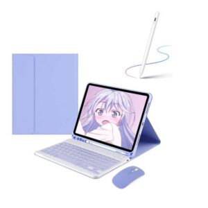 Funda con Teclado Español (Incluye Ñ) para iPad iPadPro11 2025 2024 M5 M4 con ratón y