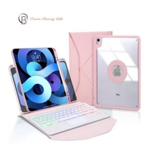 Funda giratoria con teclado para iPad Pro 11 - Rosado