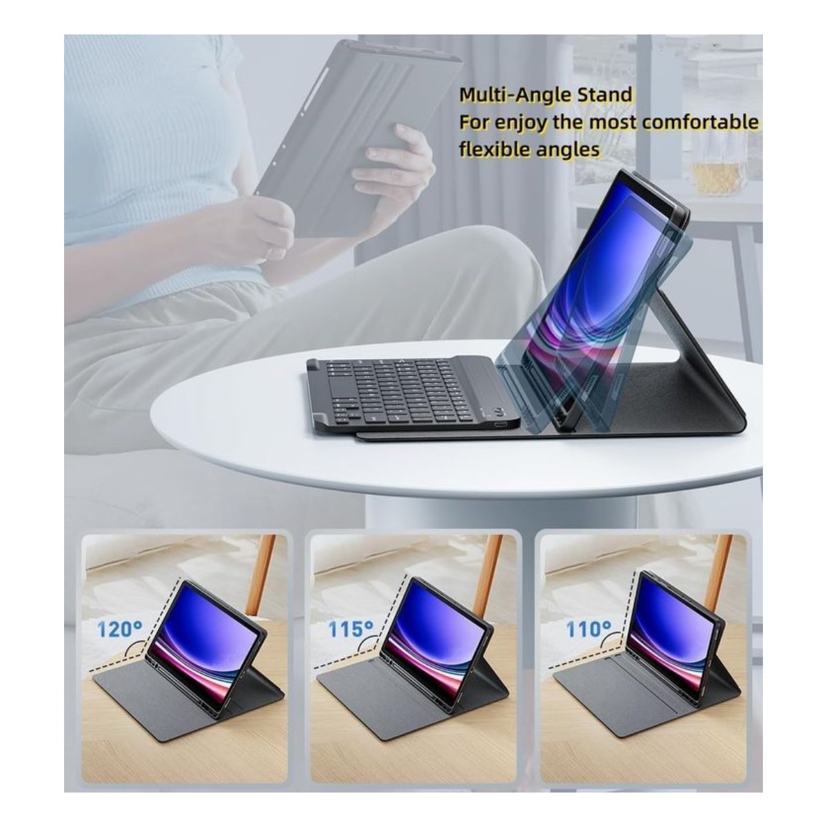 Funda Teclado de Español Ñ para Samsung S10Lite y S10FE y S9FE S9 S8