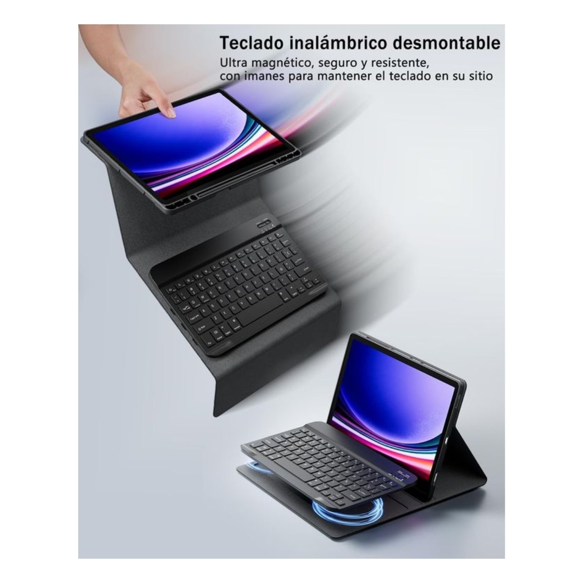 Funda Teclado de Español Ñ para Samsung S10Lite y S10FE y S9FE S9 S8