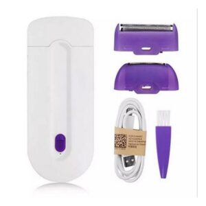 Kit de depilación profesional indolora depiladora láser táctil Blanco