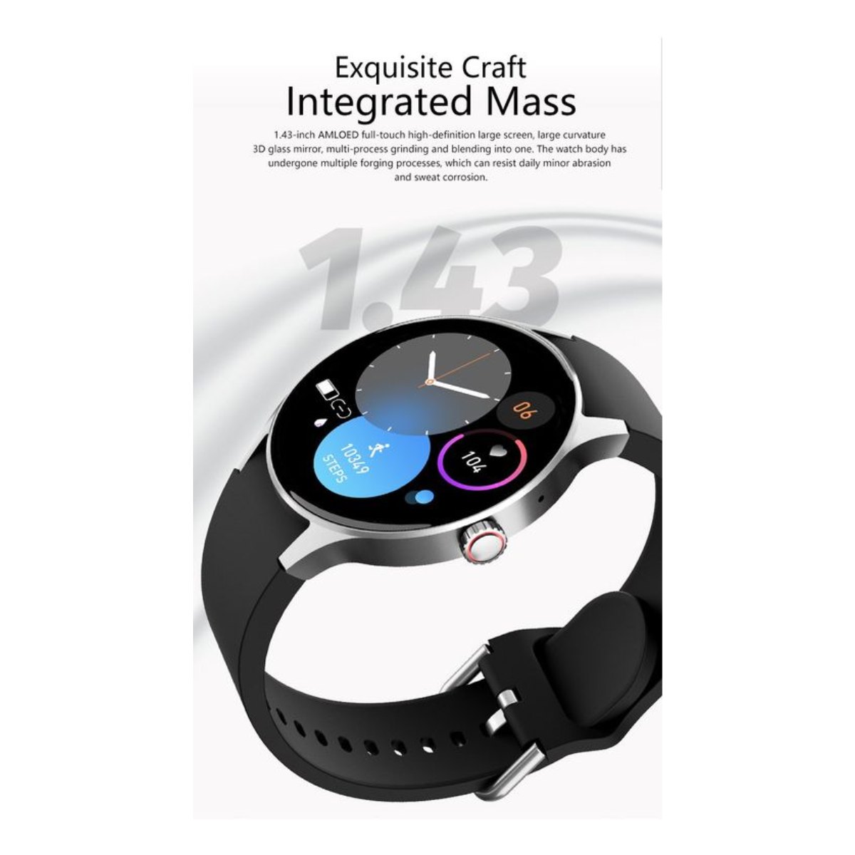 Pantalla AMOLED reloj inteligente deportivo + Lenovo LP40 - Rojo