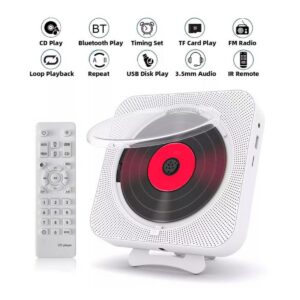 Pantalla LED Reproductor de CD portátil Altavoces Bluetooth estéreo