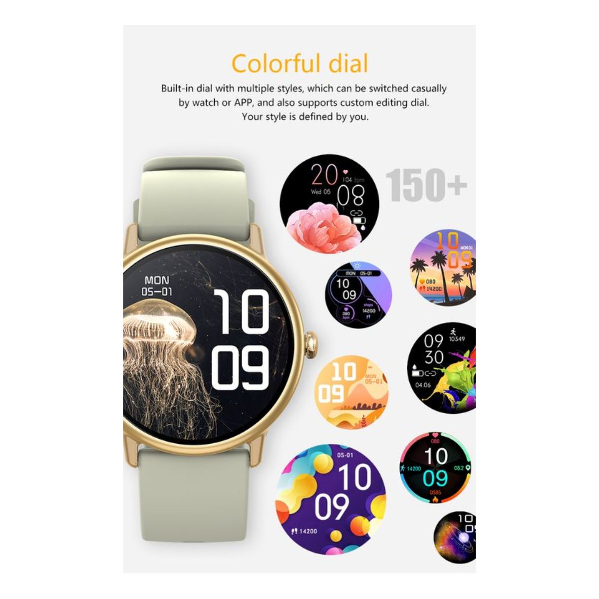 Reloj inteligente resistente al agua Y86 negro + Redmi AirDots 2