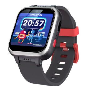 Reloj multifuncional para teléfono con juegos para niños-Negro