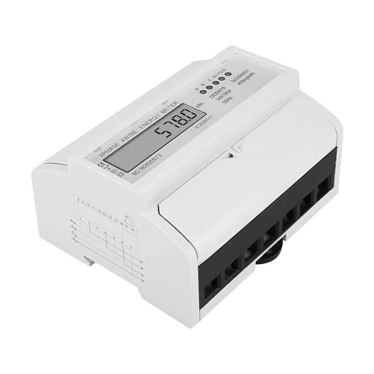 Remarcador trifásico IEC62053-21 400 imp/kwh/400V