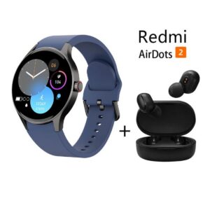 S46 reloj inteligente deportivo + combo Redmi AirDots 2 - Azul
