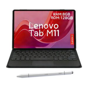 Tablet Lenovo M11 K10 8GB+128GB WiFi 11+Teclado Negro+Lápiz táctil