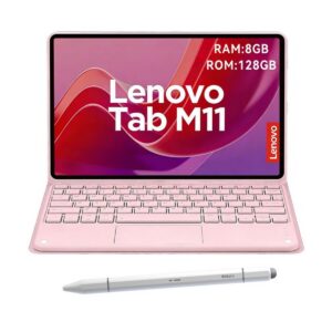 Tablet Lenovo M11 K10 8GB+128GB WiFi 11+Teclado Rosa+Lápiz táctil