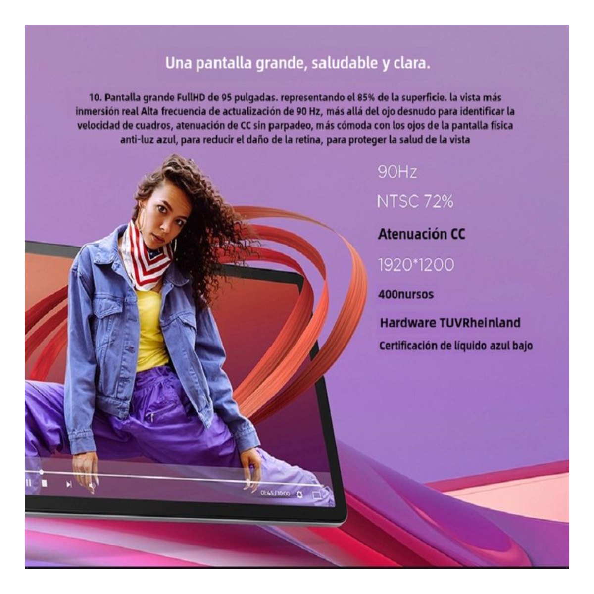 Tablet Lenovo M11 K10 8GB+128GB WiFi 11 y Lápiz