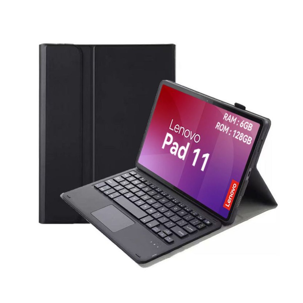 Tablet Lenovo Pad 11 2025 6+128GB 11" WIFI 2.5K-Gris+Teclado Negro+Lápiz táctil