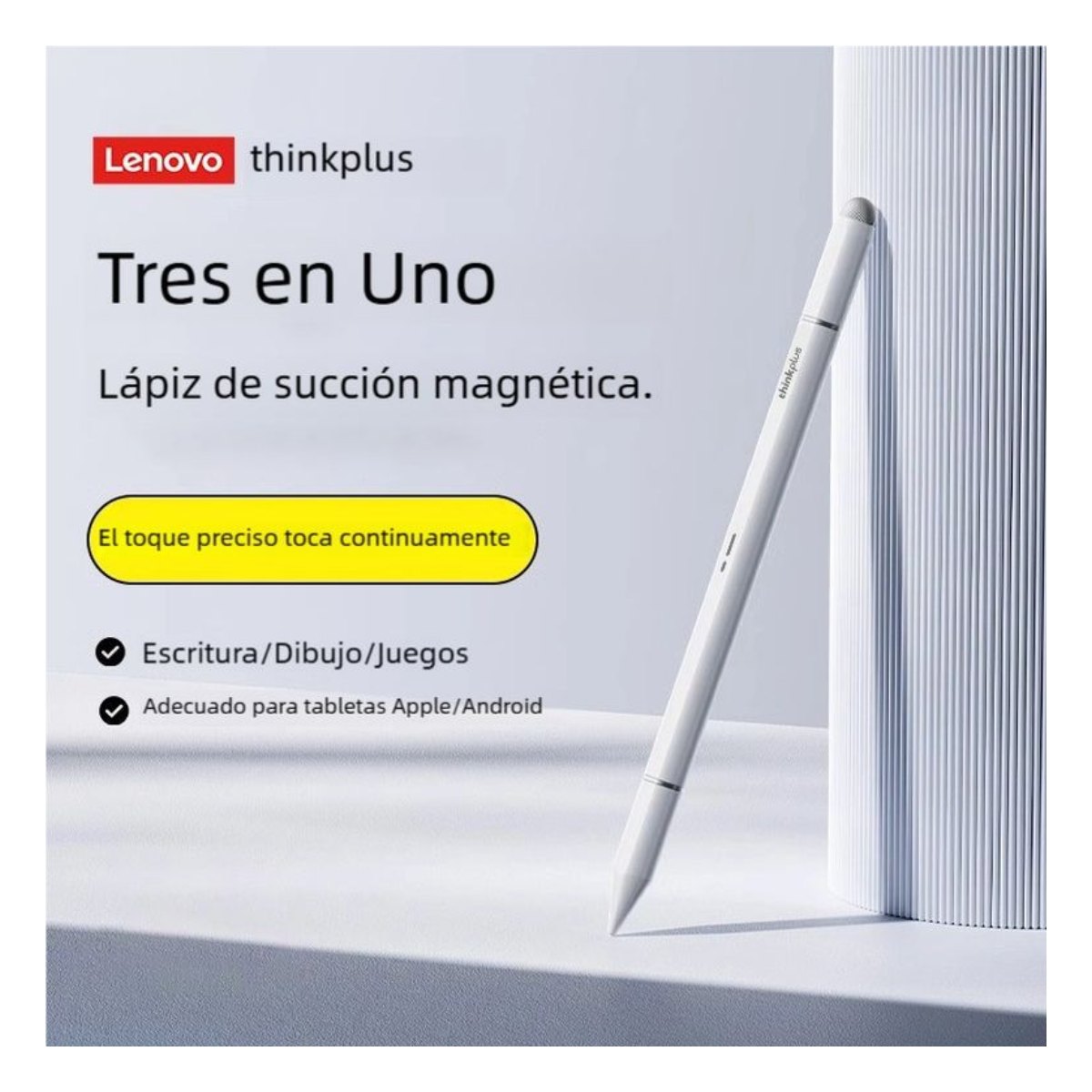 Tablet Lenovo Pad 11 2025 6+128GB 11" WIFI 2.5K-Gris+Teclado Rosa+Lápiz táctil