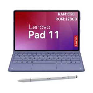 Tablet Lenovo Pad 11 2025 8+128GB 11" WIFI 2.5K-Azul+Teclado Púrpura+Lápiz táctil