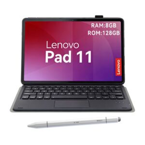 Tablet Lenovo Pad 11 2025 8+128GB 11" WIFI 2.5K-Gris+Teclado Negro+Lápiz táctil