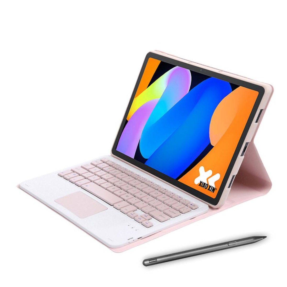 Tablet Lenovo pad 11'' 2025 8+128GB WIFI 2.5K-Azul+Teclado Rosado+Lápiz táctil Lenovo