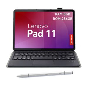 Tablet Lenovo Pad 11 2025 8+256GB 11" WIFI 2.5K-Gris+Teclado Negro+Lápiz táctil